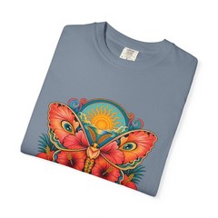 Psychedelic Hibiscus Moth Graphic Tee
