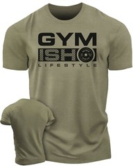 068. GYMISH Funny Workout Gym T-Shirt for Men