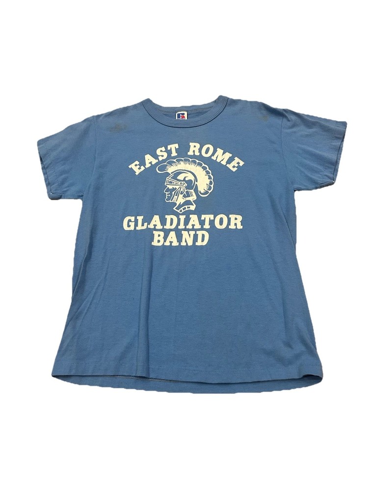 Vintage Russell Athletic East Rome Gladiator Band Tee Single Stitch M