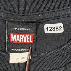 Vintage Marvel Mad Engine T-Shirt Mens Large Black The Punisher Skull Graphic