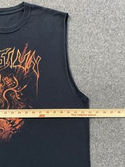 Krisiun 2019 Tour T-Shirt Size XL Cutoff Muscle Tee Cropped Waist Metal Band Tee