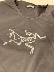 Arc’teryx Archaeopteryx Logo T-Shirt Men’s 3 XL Black Short Sleeves Cotton