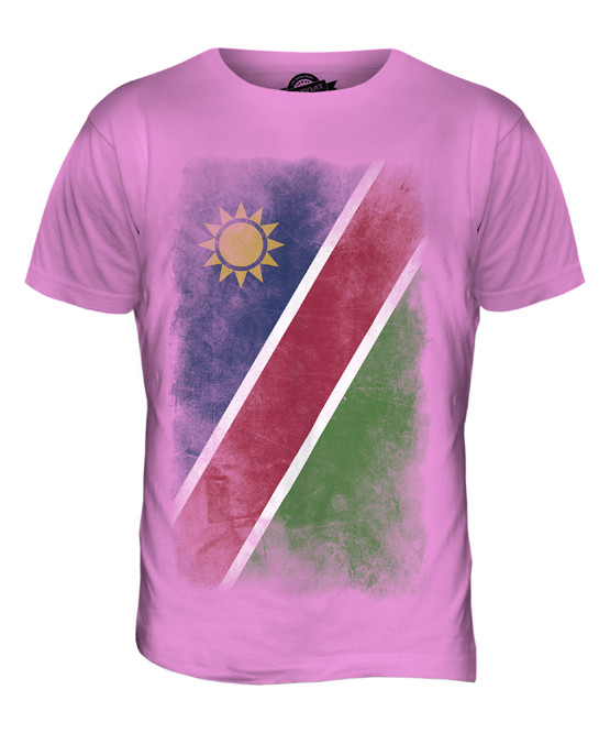 NAMIBIA FADED FLAG MENS T-SHIRT TEE TOP NAMIBIAN SHIRT FOOTBALL JERSEY GIFT