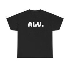 ALV. Unisex Heavy Cotton Tee – Casual Comfort, Streetwear Style, Everyday