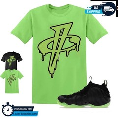 Tee Shirt Matching Foamposite One Black Volt To Match Sneakerhead Penny 1 Cent