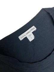 James Perse T-Shirt Crew Neck Long Sleeve 100% Combed Cotton Minimalist Size S