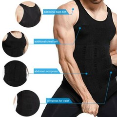 Men’s Slimming Body Shaper Vest Abs Abdomen Compression Shirts Workout Tank Tops