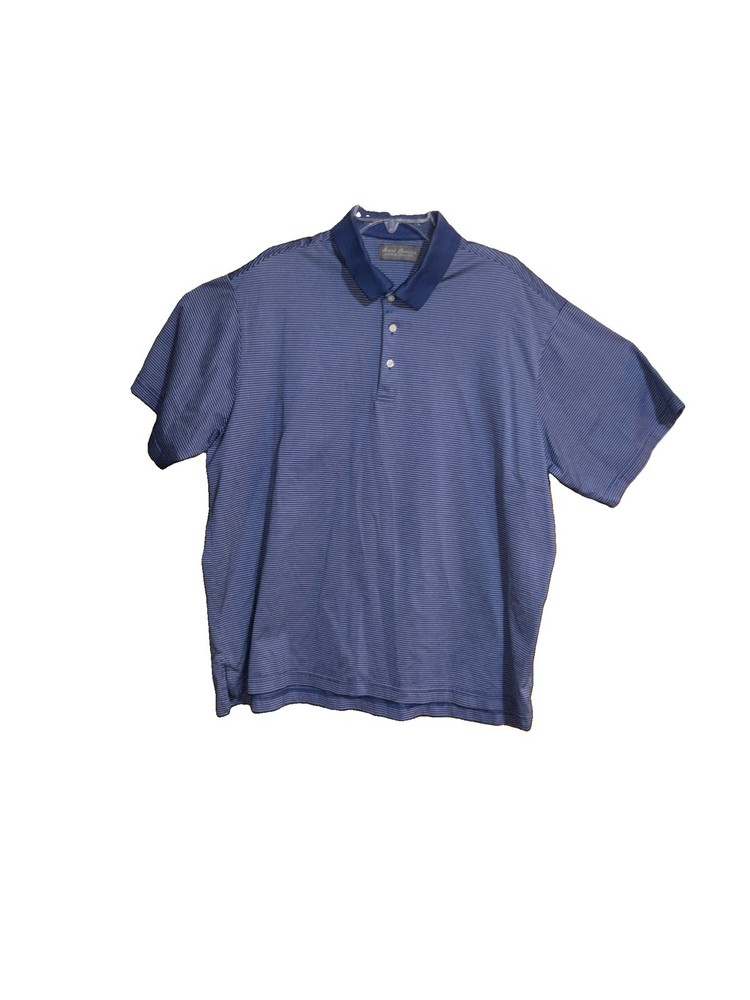 David Cremieux Purple & White Polo Type Golf Shirt Size 2X