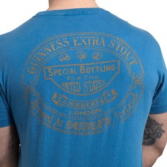 Guinness Gold Harp Premium Trademark 1759 Label Blue T-Shirt new in plastic 3XL