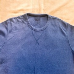 Perry Ellis Mens Long Sleeve Tee sz M Blue read