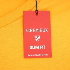Cremieux Men’s Short-Sleeve Shirt L SLIM FIT Orange V-Neck Crew NWT