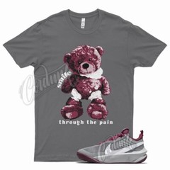 Grey SMILE T Shirt for N Team Hustle D 10 Smoke Dark Beetroot Violet