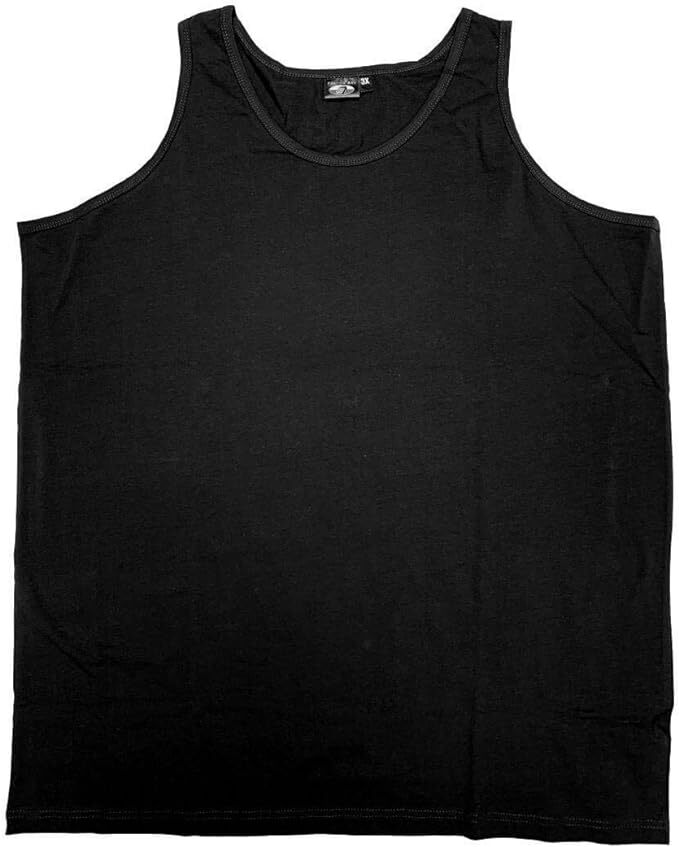 Falcon Bay Tank Top, 3XL – 6XLT Big and Tall Man Tank Top, Black