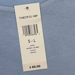 Lacoste T-Shirt Regular Fit Men’s L Solid Light Blue Cotton Logo Crew Neck NWT