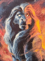 The Lion King Mufasa Shirt XL Disney Designs Movie Promo Preowned 90s Simba Scar