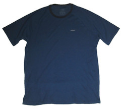 Men’s PATAGONIA Blue Performance Breathable Quick-Dry Casual Athletic T-Shirt XL