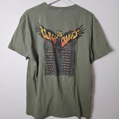 Wrangler The Black Crows Men’s Size L Graphic Short Sleeve Shirt Green