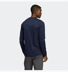 Adidas MLS Men’s Los Angeles Galaxy Creator Long Sleeve T-Shirt, Collegiate Navy