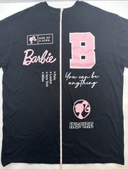 Size MEDIUM Unisex Barbie Tshirt Black Pink The Movie One Of A Kind Inspire