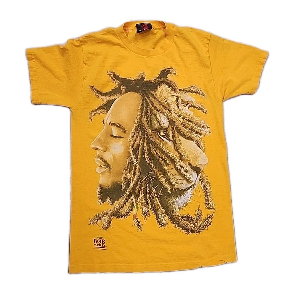 Bob Marley Zion Lion Rootswear T Shirt Sz S Rasta Tee Made in USA