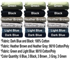 18 Fruit Of The Loom 2XL 50-52 Black Gray Pocket T-Shirts 2EG 127-132 CM