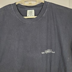 Comfort Colors Shirt Mens XL Blue Sad Cowboys Club Graphic Tee Western Rodeo