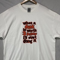 Eastbay Shirt Mens Extra Large When A Dunk Is Worth 3 Points Vintage Basketball