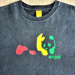 Vintage ENJOI Skateboards Shirt M Rodney Mullen Almost Skate Rasta Panda Jacuzzi