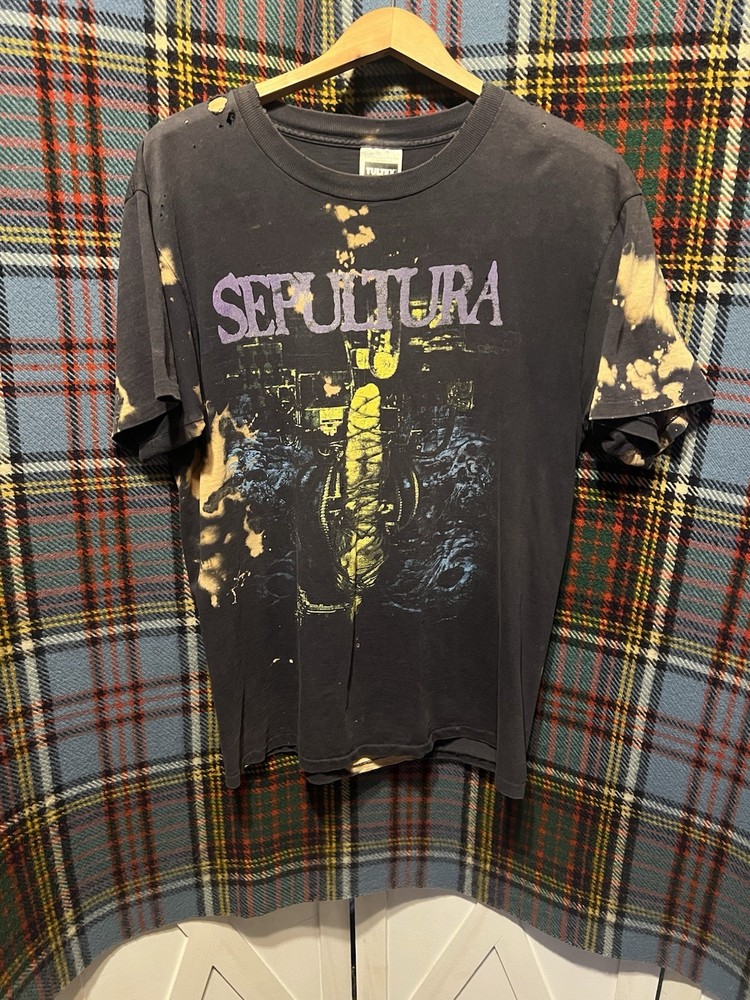 Vintage 1994 Sepultura Chaos AD Tour T Shirt Size Large.90’s Rare.