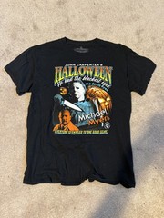 Michael Myers Retro Graphic T-Shirt Black Size L
