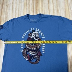Grunt Style XL Blue T-shirt Club Member “Eternal Hostility Against Tyranny”