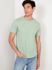NWT Old Navy Soft-Washed Tee Curved Hem T-shirt MT Medium-Tall Pale Glass Green