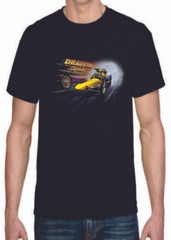 Adult DryBlend® T-Shirt – (YELLOW DRAGSTER LEGENDS – HOT ROD)