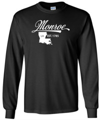 Monroe Louisiana T-Shirt Long Sleeve Graphic tee