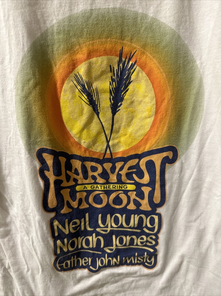 MEDIUM Neil Young Father John Misty Shirt Norah Jones Harvest Moon 2019 Concert