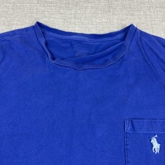 Polo Ralph Lauren Shirt Mens XL Blue Pocket Tagless Logo Cotton Jersey Tee