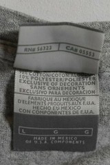Nike Mens Gray Nike Logo Scoop Neck Short Sleeve Mexico Made Casual T Shirt L