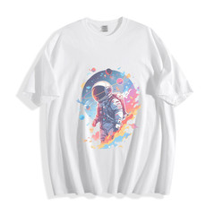 Cosmic Astronaut T-Shirt – Vibrant Space Odyssey Unisex Tee
