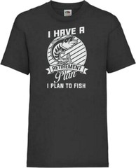 Fishing Retirement Plan Humour Novelty T Shirt Various Colours And Sizes