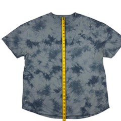 BYLT Men’s Drop Cut 100% Cotton S/S T-Shirt Blue Tie Dye • 2XL