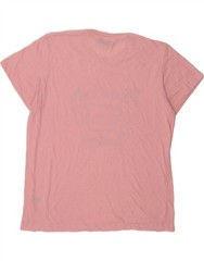 PIERRE CARDIN Mens Graphic T-Shirt Top 2XL Pink Polyester AN05