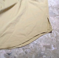Letaotao Men’s XL Khaki Beige T-Shirt Longer Style Short Sleeve Pull On Casual