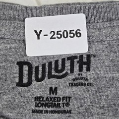 Duluth Trading Co. Men Shirt M Gray Wood Join Em Graphic Print Relaxed Fit