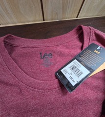 Men’s Lee crew neck t-shirt In Biking Red Size XLarge