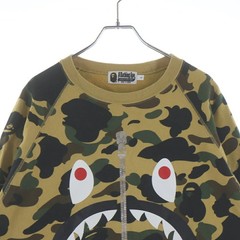A BATHING APE Size: L 1ST CAMO SHARK CREWNECK 1ST Camo Shark Crew Neck Sweat Mul