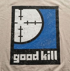 Grunt Style Good Kill Graphic Print Crew Neck Short Sleeve T-Shirt Men’s L