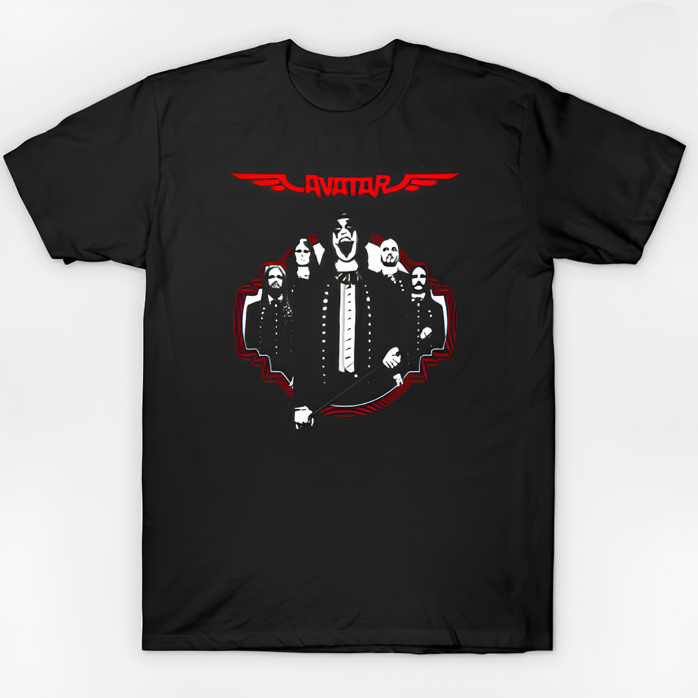 White Band Member In Red Line Frame T-Shirt