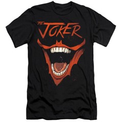 Batman Premium Canvas T-Shirt Joker Laugh Black Tee