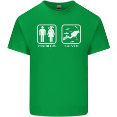 Scuba Diving Problem Solved Mens Light Cotton T-Shirt