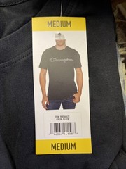 Champion Men’s Medium Short Sleeve Screen Print Graphic Logo Tee New With Tags